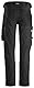 Snickers Workwear AllroundWork, 6341, Arbeitshose mit praktischen Taschen (Schwarz, 50)