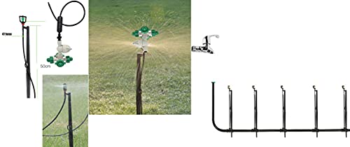 Image of DIY Crafts 10 Pcs Fogger Cross Misting Kit, Included Pipe + Faucet Connector + Accessory, Fogger Cross Misting Sprink(10 Pcs Fogger Cross Misting Kit, Included Pipe + Faucet Connector + Accessory)