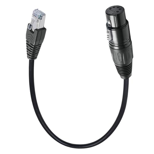 Genérico Audio Cord Converters, Extension Cable, Connector Tool, 5-Pin Converter Cords, Ideal for Amplifiers, Mixers, Equipment, Lighting Systems, and Sound Devices 19.69 Inch