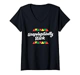 Photo Gallery donna unapologetically black history month regali afroamericani maglietta con collo a v Photo Gallery donna unapologetically black history month regali afroamericani maglietta con collo a v