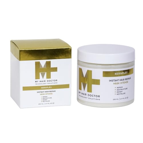 My Hair Doctor Keraplex Instant Hair Repair Mask, 100ml. Deep Conditioning Hair Treatment With Castor Oil, Keratin Hair Mask - Image 2