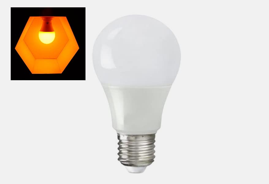 SomniLight Amber LED Sleep Bulbs (11 watt, 2 Pack, Large)