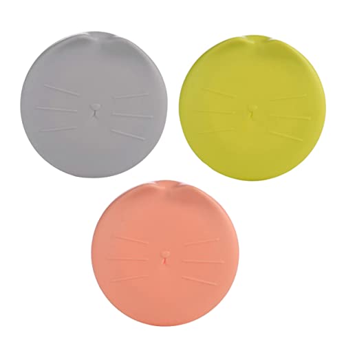 POPETPOP 3Pcs Pet Food Can Lids Durable Can Covers for Dog Cat Food Lids