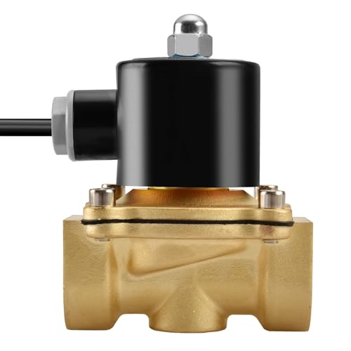 Heschen Brass Electric Solenoid Valve, 2W-250-25J, PT1'', AC220V, Direct Acting Water, Normally Closed Replacement Valve