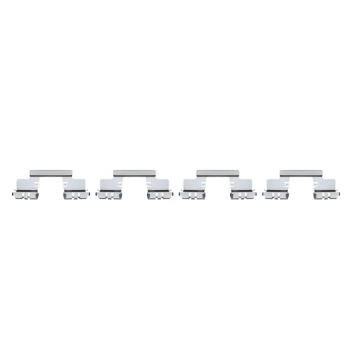 Image of Detroit Axle - Rear Brake Pads for 2007-2013 Chevrolet Silverado 1500 Avalanche GMC Sierra 1500, 2007-2014 Yukon XL Suburban 1500 Tahoe Escalade EXT ESV 2008 2009 2010 2011 2012, 2 Ceramic Brake Pads