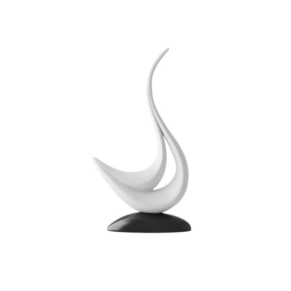 QINGGANG-0224 Desktop Decorations Creative Abstract Sculpture Simple Lines Swan Shape Art Large Ornaments Entrance Decoration