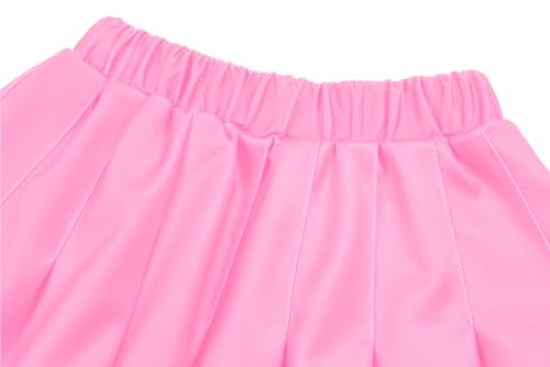 Disfraz de porrista para niñas, uniforme rosa miniatura 4