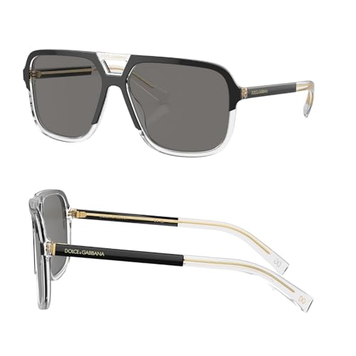 Dolce & Gabbana DG6125 Square Shape Sunglasses With Eyewear Kit Bundle - Sun Glasses with High Bridge Fit - Men's Designer Sunglasses