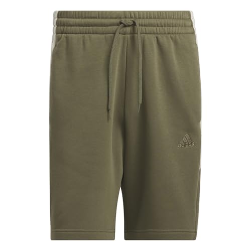adidas Mens Essentials 3-Stripes Fleece Color Block Shorts2