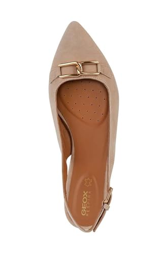 Geox Girls' D Charyssa Ballet Flat, nude, 7 Big Kid4