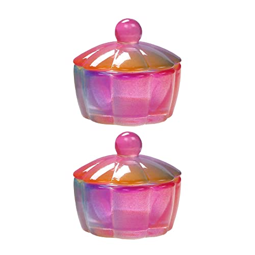 2 Pzas Vasos de Cristal para Arte de Uñas miniatura 1