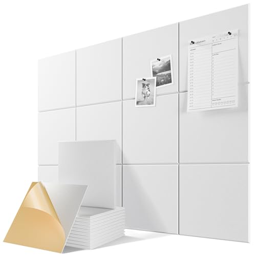 Image of 6 Pack Self-Adhesive Sound Proof Foam Panels for Walls 12 inchx12 inchx0.4 inch Fabric