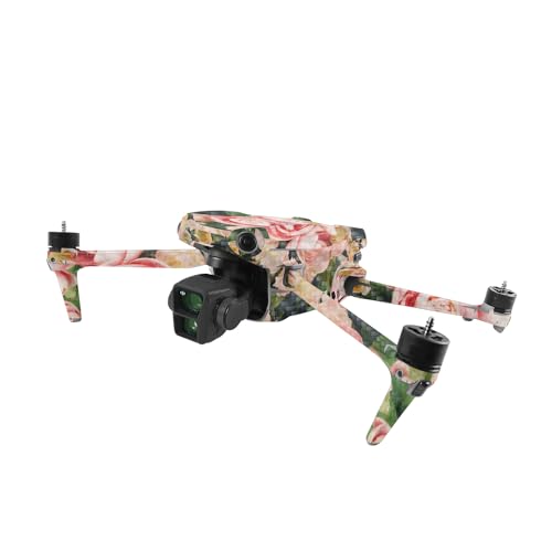 Image of MightySkins Carbon Fiber Skin Compatible with DJI Air 3 - Faded Roses | Protective, Durable Textured Carbon Fiber Finish | Easy to Apply