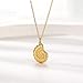 Plenky Charm Necklace－14K Gold Plated Conch Shell Necklace Gold Shell Seashell Necklace Summe Beach Necklaces for Women Dainty Simple Jewelry for Women
