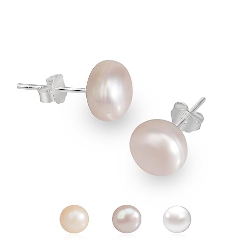 Boucles d'oreilles argent 925 et perles de culture haut de gamme femme