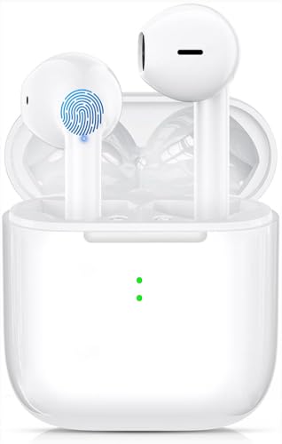 Wireless Earbuds,Bluetooth 5.3 Headphones In Ear with ENC Noise Cancelling Mic,40H Playtime Mini HiFi Stereo Bluetooth Earphones,IPX8 Waterproof Touch Control Wireless Headphones for Android IOS