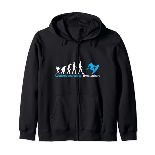 Wakeboard Surfen Evolution Wassersport Geschenk Kapuzenjacke