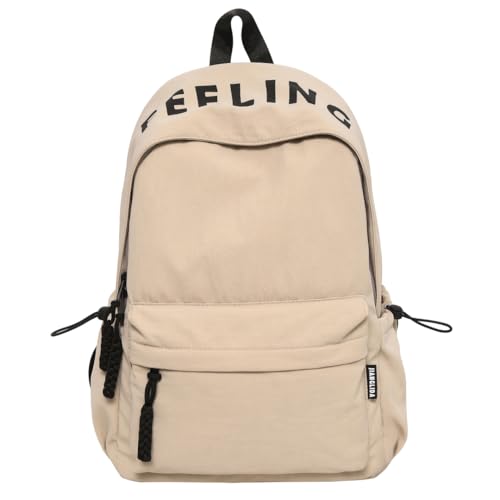 Mochila Casual, 44x31x16cm, Impermeável, Compatível com Notebook 15.6' (Bege)