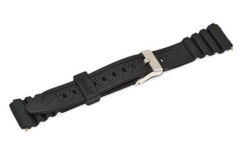 15mm Womens Black Rubber Band Fits Timex Ironman Triathlon Watches
