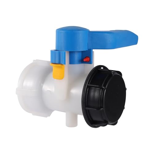 Adaptador de drenaje para tanque IBC 1000l con valvula DN80 para conectar mangueras de jardin 2