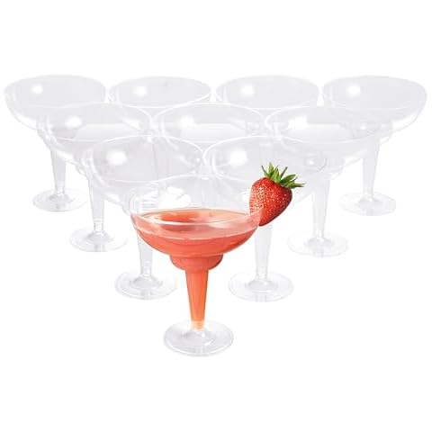 MATANA Elegant Hard Plastic Margarita Glasses Cover