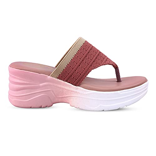 Image of madam glorious women's /girls stylish soft comfortable v shape wedges for women stylish