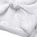 Faux Fur Shrugs for Girls Cardigan Kids Bolero Winter Shawl Wrap White, 4t 5t