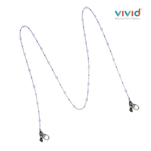Image of Unisex Specs Holder Hook & Loop Anit Slip Eyewear Lanyard Beads Strap Chain