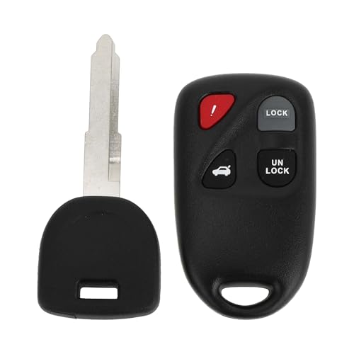 Télécommande KPU41805 avec puce 63 80 haute précision 4 boutons pour clés Mazda