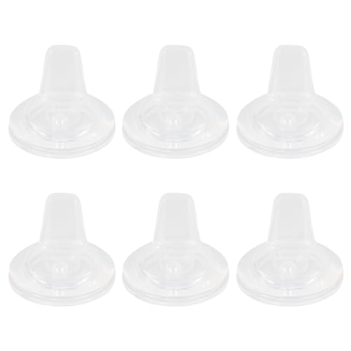 Sippy Spouts for Lansinoh Baby Bottles, Soft 100% Silicone Sippy Cup Nipples, Variable Flow, 6m+, 6 Count