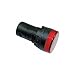 Dayton 22NZ06 Raised Indicator Light, 22Mm, 120V, Red