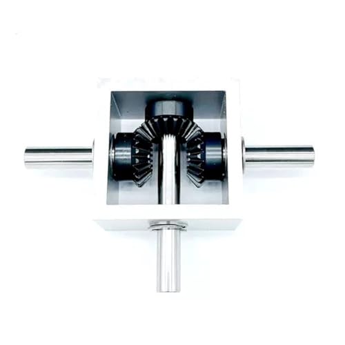 Mechanical Steering 1pcs 1:1 Transmission 90 Degree Steering Gearbox 1 to 2 Right Angle Mechanical Commutator 10mm Shaft reversing Gearbox Direction Transmission