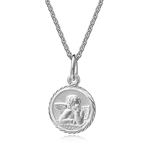 Xaana AMZ0595 Chaîne de baptême avec pendentif ange gardien Dieu vous protège avec chaîne 36/38...