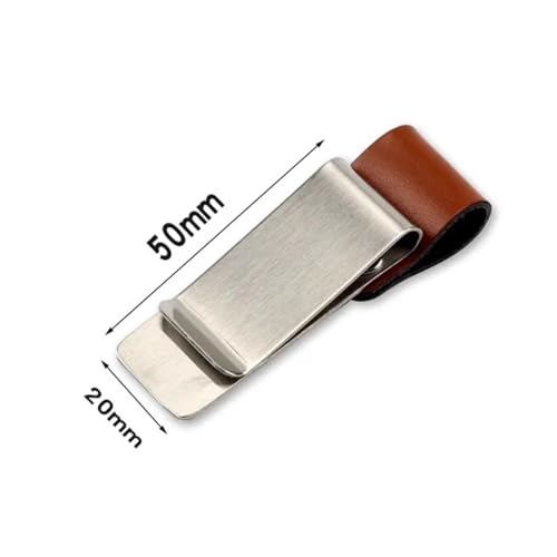 Multi-Functional Cash Clip 20 Pcs Vintage Metal Handmade Leather Pen Holder Clips Brass Clips2