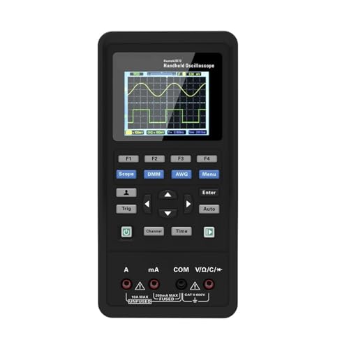 TIEOAXFT Osciloscopio Digital 3 en 1, generador de Formas de Onda, multímetro portátil USB 2C42, 2D42, 2C72 y 2D72(2D42(40MHz))
