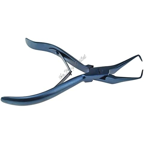 MAQNSCO New Hair Extensions Kit & Hair Extension Tool Plier for Micro link, Micro Ring, Feather Extension, Beads Opener & Removal Tool Kit BLUE Pliers (MQ-00191) Cover