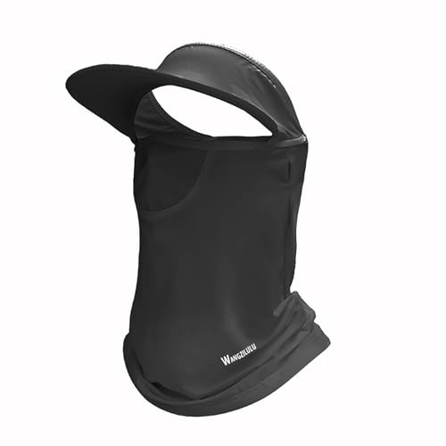 TAGVO Traspirante Maschera per Protezione Solare con Tesa, Donna Maschera Solare Integrale Seta di Ghiaccio, Copertura Viso Multifunzione per Sport all'Aria Aperta con Ghetta per Il Collo