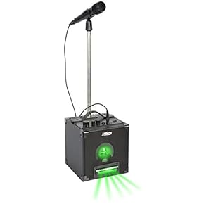 PARTY -SINGER – Party – op batterijen aangedreven karaoke set met LED-verlichting, microfoon en statief