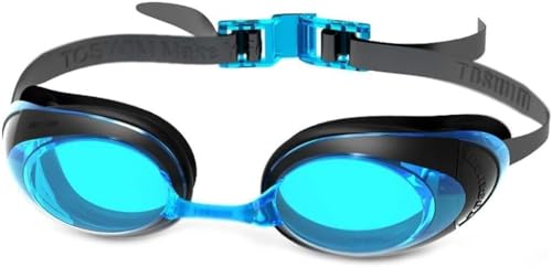 Lunettes de natation anti-buée avec verres clairs et sangle réglable