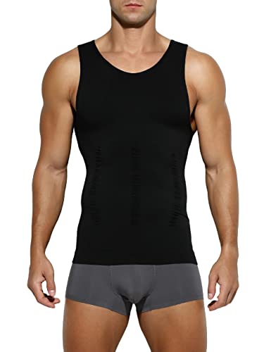 Casey Kevin Compression Shirt Men Sleeveless Gynecomastia Compression Shirt Undershirts Body Shaper Shapewear Slimming Vest