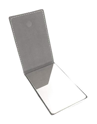 Markha Pocket Mirror for Men Women Unbreakable Stainless Steel Portable Mirror Small Mini