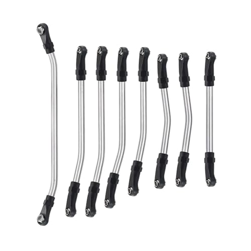 Rc Special Connecting Rod for Element for Enduro Ecto/Zuul 1/10 8Pcs Stainless Steel Hi-Clearance Suspension Linkage Steering Link Rod Set RC Car Parts Replacement