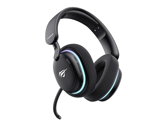 Fone de ouvido sem fio Havit Fuxi H7 (Preto) - Imagem 5