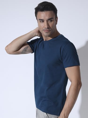 Image of Round Neck Half Sleeve Pure Cotton T-Shirt