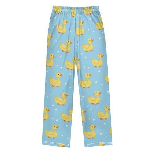 Yellow Ducks Pajama Pants Pajama Bottoms Soft Sleep Pjs Lounge Pants S