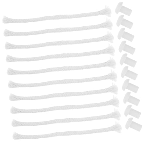 10 sets de mechas para lámpara de aceite con soporte de cerámica