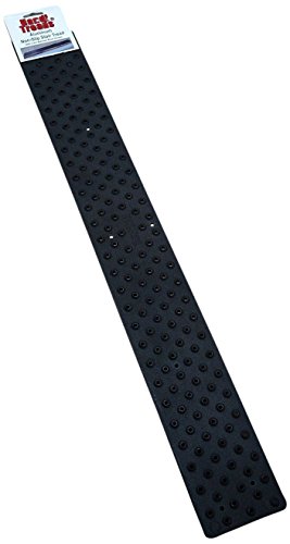 HandiTreads Non Slip Aluminum Stair Tread, Powder Coated Black, 3.75" x 30" with Color Matching Wood Screws, Each