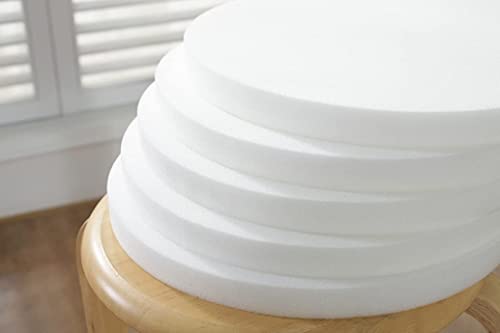 Cojines redondos antideslizantes con lazos para sillas de comedor y cocina 2