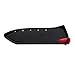 Farberware Edgekeeper 6-Inch Chef Knife with Self-Sharpening Blade Cover, High Carbon-Stainless Steel Kitchen Knife with Ergonomic Handle, Razor-Sharp Knife, Black