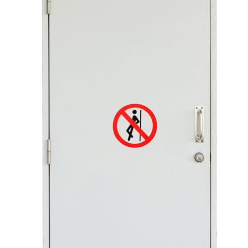 Interdiction de appuyer autocollants de sécurité contre fausses manœuvres